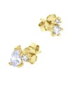 Beautiful CZ Crystal Silver Stud Earring STS-6326